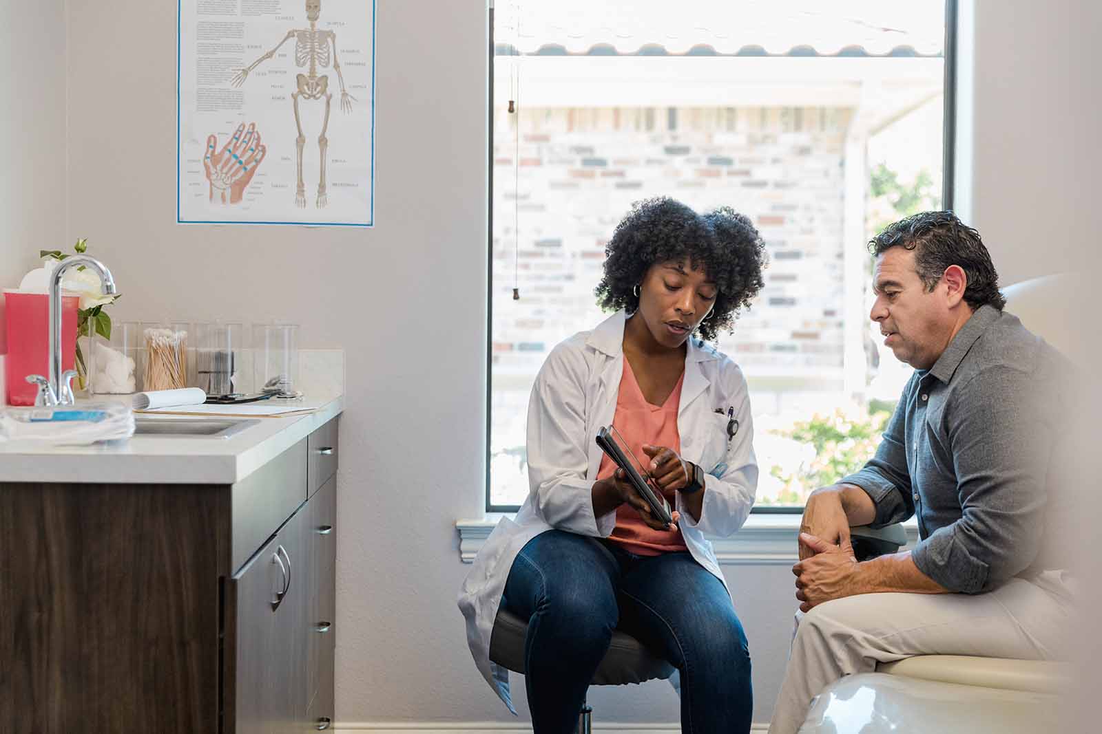 Clinician and patient