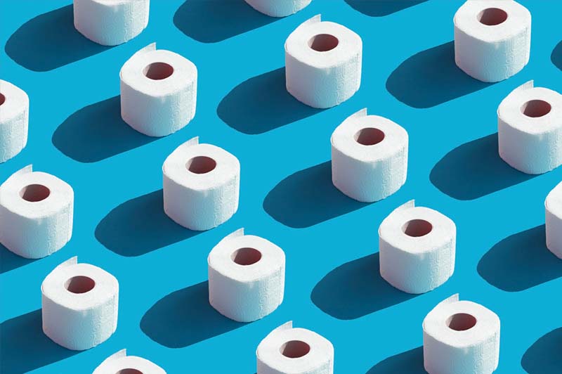 toilet rolls