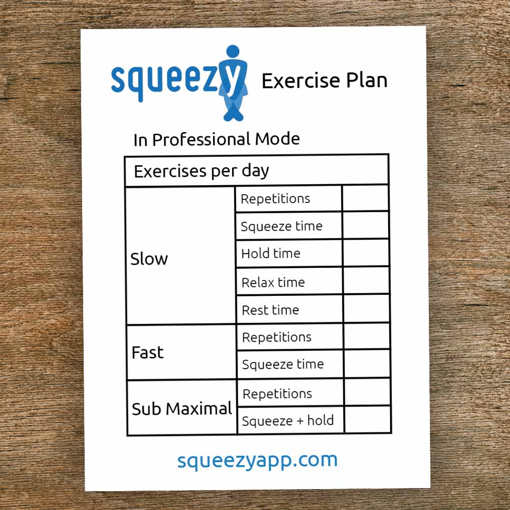 Squeezy Exercise Plan